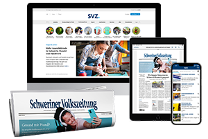 Mit DigitalPremium auf Laptop und Smartphone die digitale Tageszeitung von SVZ lesen